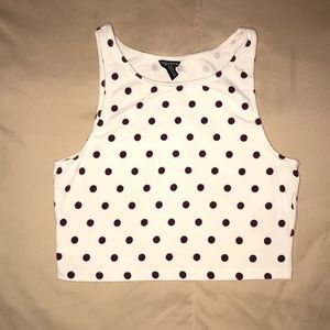 Polka Dot Crop Top